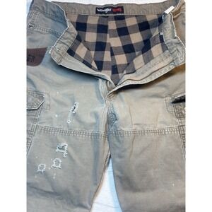 Wrangler Riggs Flannel Lined  Carpenter Pants Rip stop Men's 36x35.5‎ Outdoor